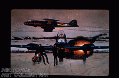 TAC B-57S ON A NIGHT MISSION